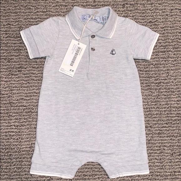 Petit Bateau Other - NWT Petit Bateau Begonia Polo Romper, Sz 3M